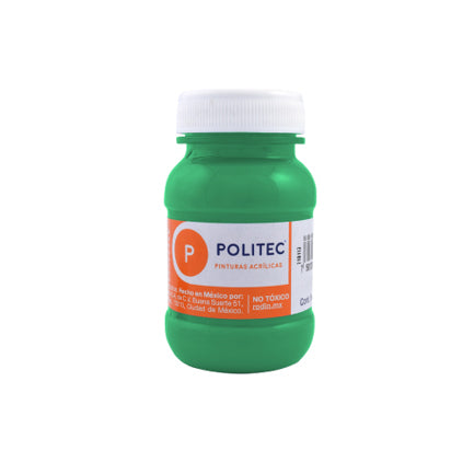 Pintura Acrilica Politec Verde Claro 100ml No 312 Caja c/6 piezas