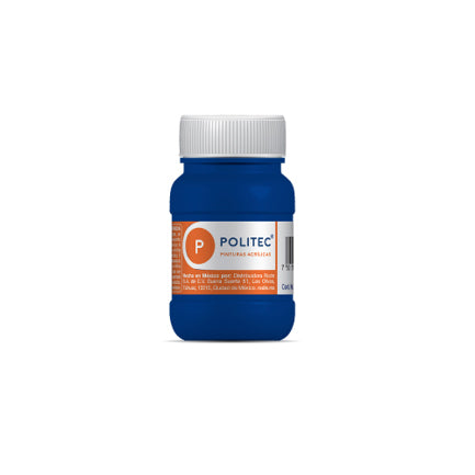 Pintura Acrilica Politec Azul Ultramar 100ml No 315 Caja c/6 piezas