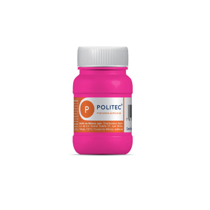 Pintura Acrilica Politec Rosa Mex. 100ml No 337 Caja c/6 piezas