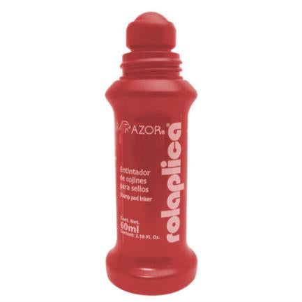 Tinta Azor Rolaplica 587 para Sellos Rojo 60ml