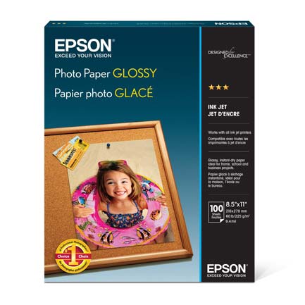 PAPEL EPSON 8.5"X11" CARTA FOTOGRAFICO DPI C/100