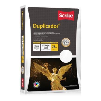 Papel Cortado Scribe Duplicador 99% de Blancura 78gr Oficio C/5000 Hojas