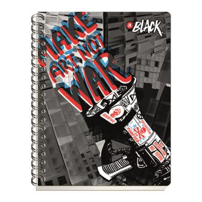 Cuaderno Profesional Scribe Inblack Raya Espiral Doble 200 Hojas