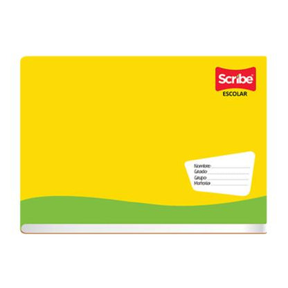 Cuaderno Italiano Escolar Grapado Scribe C5 Cuadro Chico 100 Hojas