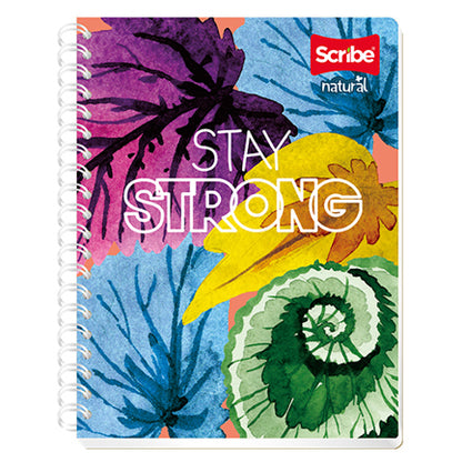 Cuaderno Frances Scribe Natural Raya Espiral Doble 100 Hojas