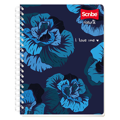 Cuaderno Frances Scribe Natural Raya Espiral Doble 100 Hojas