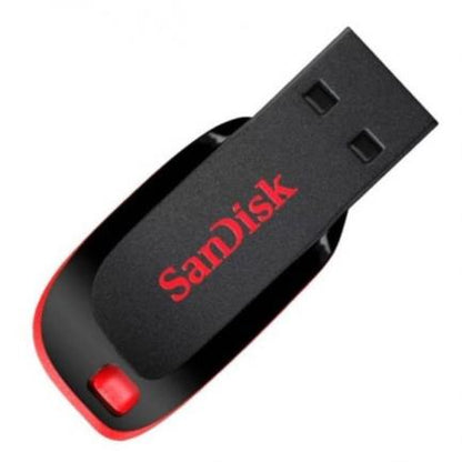 Memoria USB SanDisk Flash Cruzer Blade 64GB USB 2.0 Color Negro SDCZ50-064G-B35