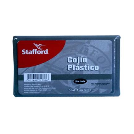 Cojin P/Sellos Stafford #0 Plastico S/Tinta 9X5.5 cms