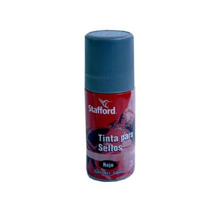 Tinta P/Sellos Stafford Roll-On Rojo 60Ml