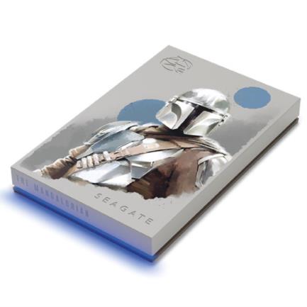 Disco Duro Externo Seagate FireCuda 2TB 2.5" USB 3.0 Edicion StarWars The Mandalorian RGB para PC MAC PS4/5 Xbox One X/S