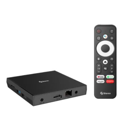 Sistema Android TV Box Steren Google Chrome Cast Color Negro