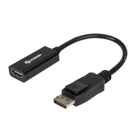 Adaptador Steren DisplayPort a HDMI Salida de Video Color Negro