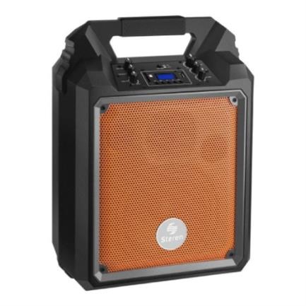 Amplificador Steren de 900W PMPO Bluetooth Batería Recargable Color Negro