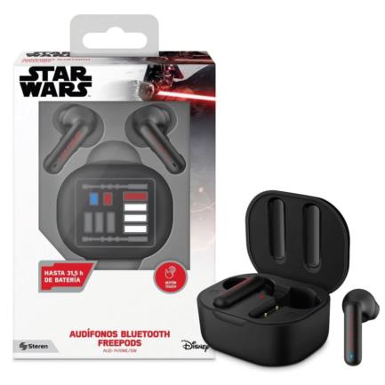 Audífonos Steren FreePods Touch TWS Star Wars Manos Libres Bluetooth Color Negro