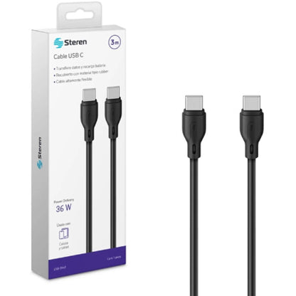 CABLE STEREN USB C A USB C 3M