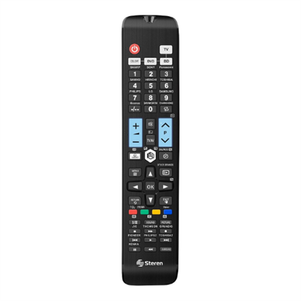 Control Remoto Steren 4 en 1 para Smart TV Color Negro