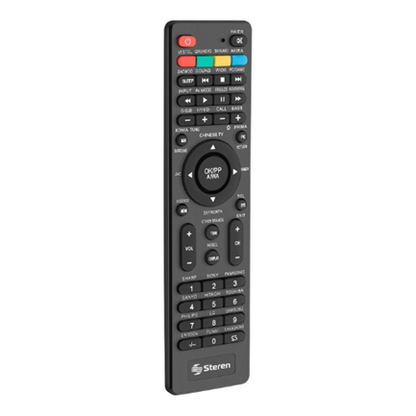 Control Remoto Steren Universal Plano Smart TV Color Negro