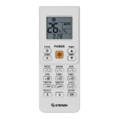 Control Remoto Steren Universal para Aire Acondicionado Color Blanco