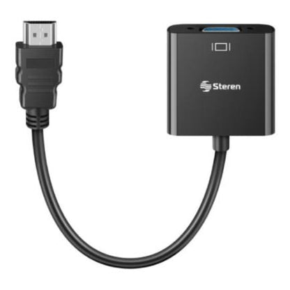 Convertidor Steren HDMI a VGA Audio-Video Color Negro