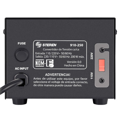 CONVERTIDOR DE 110 A 220/220 A 110 200W