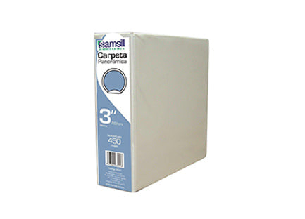 Carpeta Vinil Samsill "O" Blanca 3" P/450 Hjs C/12