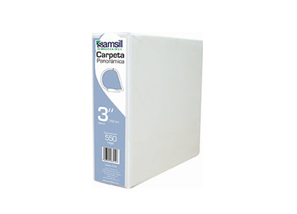 Carpeta Vinil Samsill "D" Blanca 3" P/550 Hjs C/12