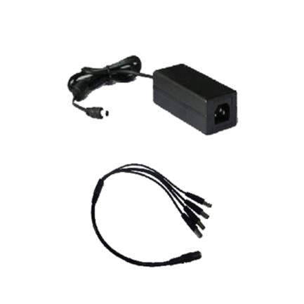 Kit Fuente de Poder y Divisor Energía Saxxon PSU1205DPAQD 12 V DC 5 Amperes