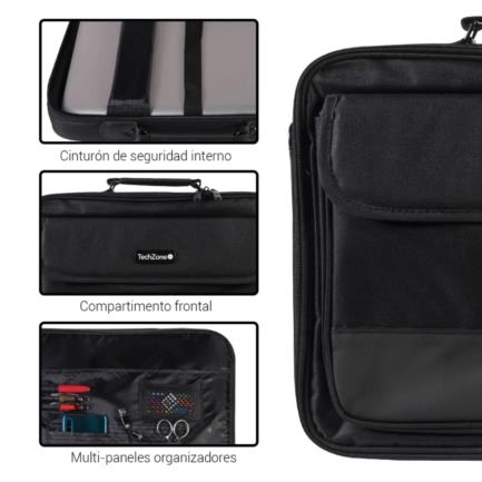 Malentín Techzone Essential para Laptop 15.6" Color Negro