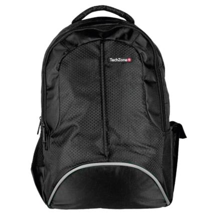 Mochila TechZone Sport 15.6" Con Tirantes Acojinados De Alta Resistencia Color Negro