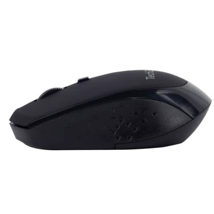 Mouse Óptico TechZone Inalámbrico 800 a 1600dpi Ajustable 3 Botones Ambidiestro Win/MAC Color Negro