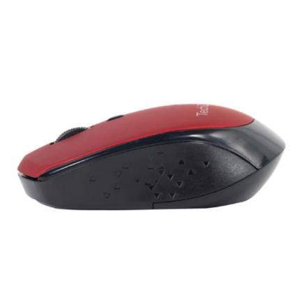 Mouse Óptico TechZone Inalámbrico 800 a 1600dpi Ajustable 3 Botones Ambidiestro Win/MAC Color Rojo