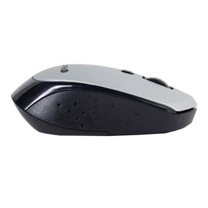 Mouse Óptico TechZone Inalámbrico 800 a 1600 DPI Ajustable 4 Botones Ambidiestro Win/MAC Color Plata