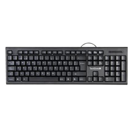 TECLADO ALAMBRICO TECHZONE STANDARD CON CONEXION USB