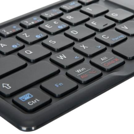 TECLADO TARGUS ANTIMICROBIAL BLUETOOTH PLEGABLE ERGONOMICO NEGRO