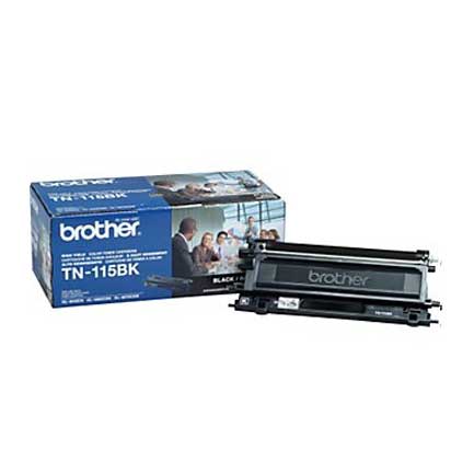 Tóner Brother TN115BK Alto Rendimiento 5000 Páginas MFC9000/HL4000 Color Negro