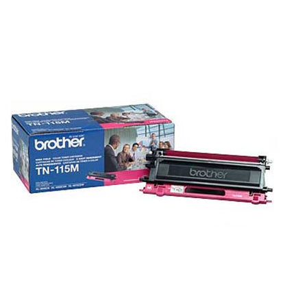 Tóner Brother TN115M Alto Rendimiento 4000 Páginas MFC9000/HL4000 Color Magenta