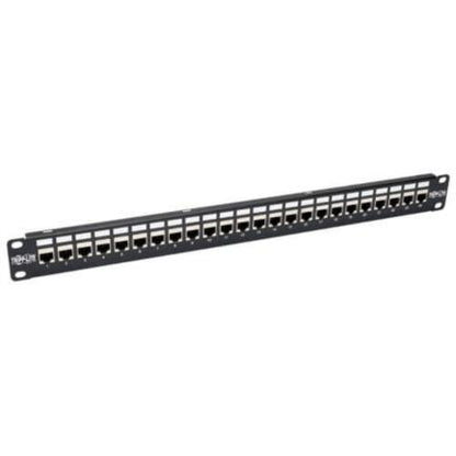 PANEL CONEXIONES ALIMENTACION CAT6A RJ45 STP 24 PUERTOS 1U RACK