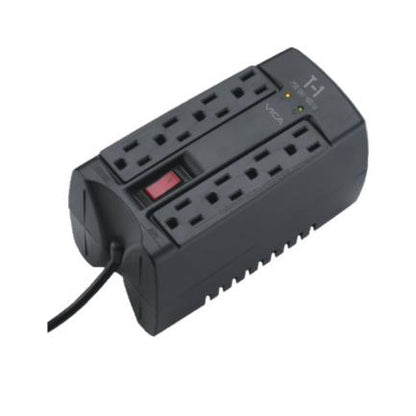 Regulador Vica Electrónico T-1 Voltaje 750VA/400W 8 Contactos Indicadores LED