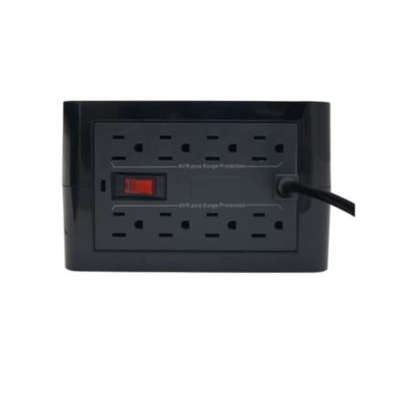 Regulador Vica Electrónico On-Guard Voltaje 1500VA/700W 8 Contactos Puertos USB