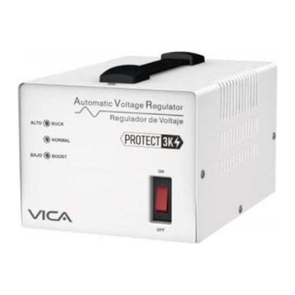 REGULADOR VICA 3000VA/1800W 4 NEMA 5-15P PROTECCION LINEA BLANCA