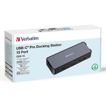 Docking Verbatim USB-C Pro 15 en 1