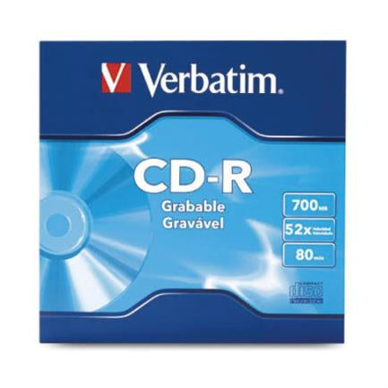 Disco VERBATIM CD-R  80min 700MB 52X Paquete C/50 Pzas