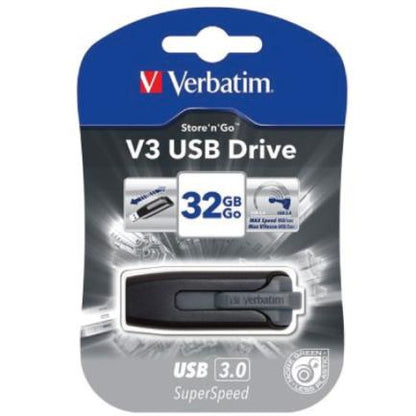 Memoria USB Verbatim Store n Go V3 32 GB 3.0 Color Negro-Gris