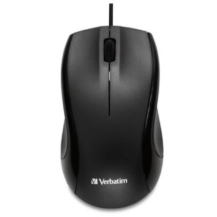 Mouse VERBATIM Alámbrico USB 1000 DPI - Negro