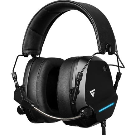 DIADEMA GAME FACTOR HSG550 CONEXION POR USB / MICROFONO AJUSTABLE / SURROUND 7.1 /  NEGRO