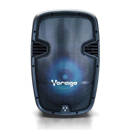 BAFLE VORAGO KSP-500 NEGRO 15IN BT 2 MICROFONOS RECARGABLE C/TRIPI