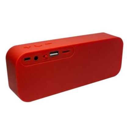 VORAGO BOCINA BSP-150 BLUETOOTH MSD/USB/3.5MM TELA ROJO