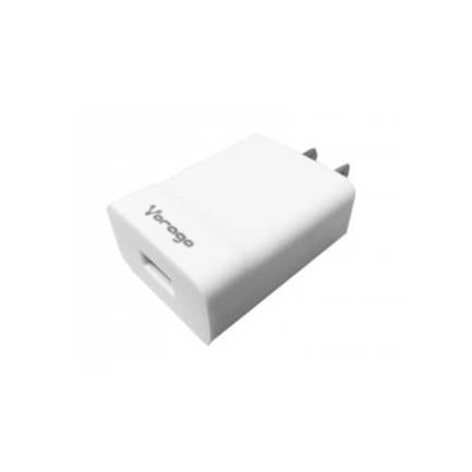 Cargador Vorago AU-302 Pared Carga Rápida 2.4A USB Color Blanco