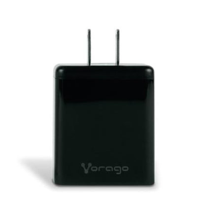 CARGADOR P/PARED AU-350 QUICK CHARGE 3.0 20W USB A Y TIPOC NEGRO