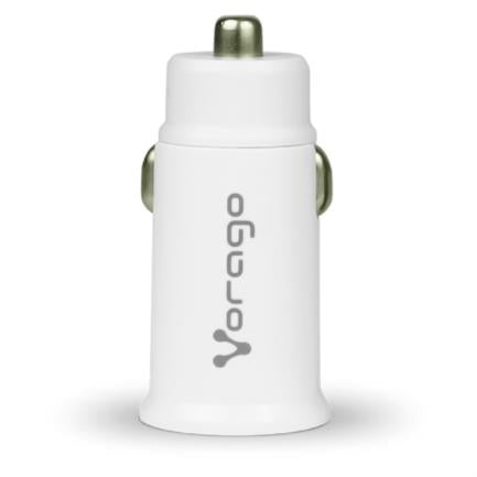 Cargador para Auto Vorago AU-305 Carga Rápida PD 20W USB-C/USB-A Color Blanco